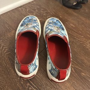 Gucci Slip On Floral Sneakers